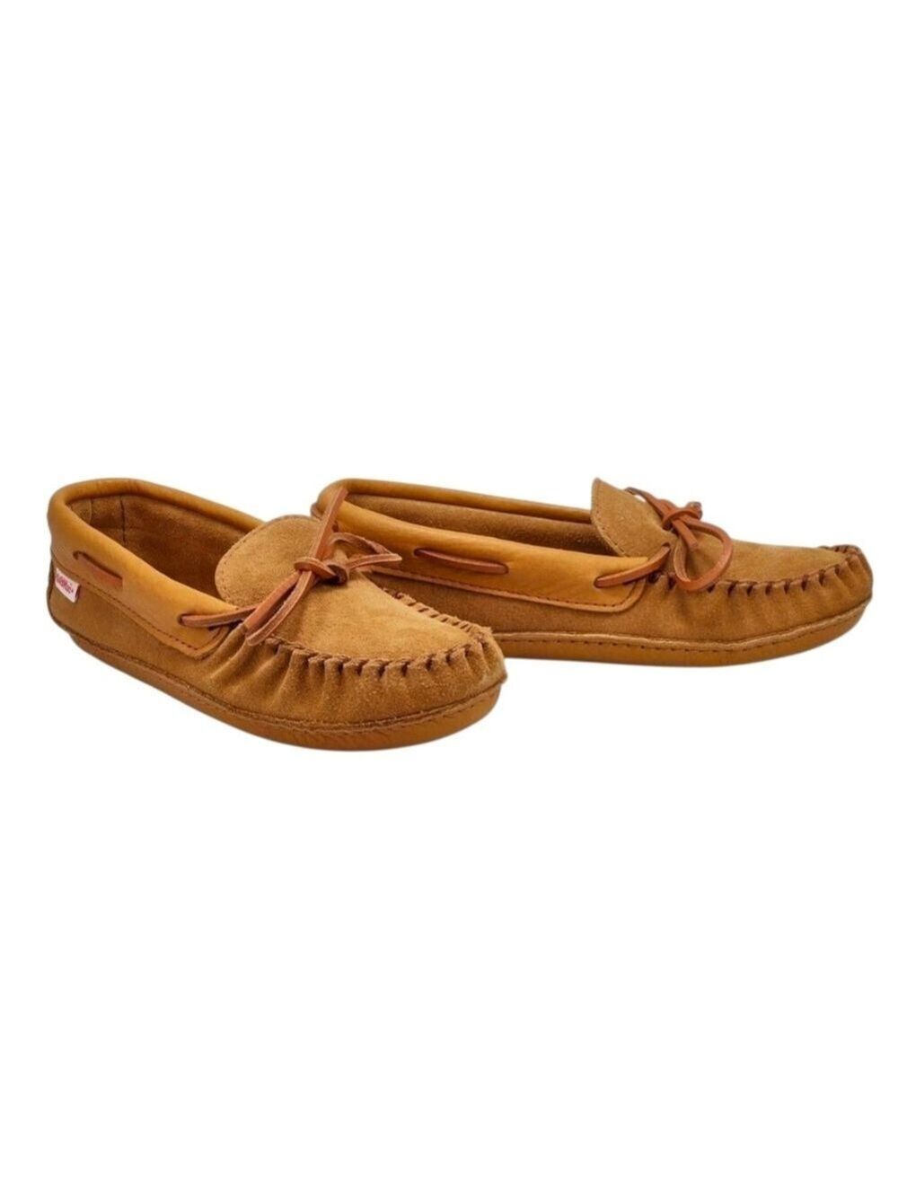 SoftMoc Suede Leather Moccasins Women’s Size 9 Slip-On Tan